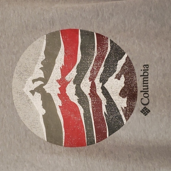 COLUMBIA T-Shirt Graphic Men's Plus Size XXL Grey - Picture 8 of 9
